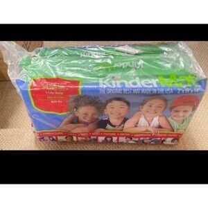 KinderMat Children's Trifold Rest Mat Multi-Use Green/Blue 2”x19"x45"